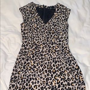 Leopard knee length dress